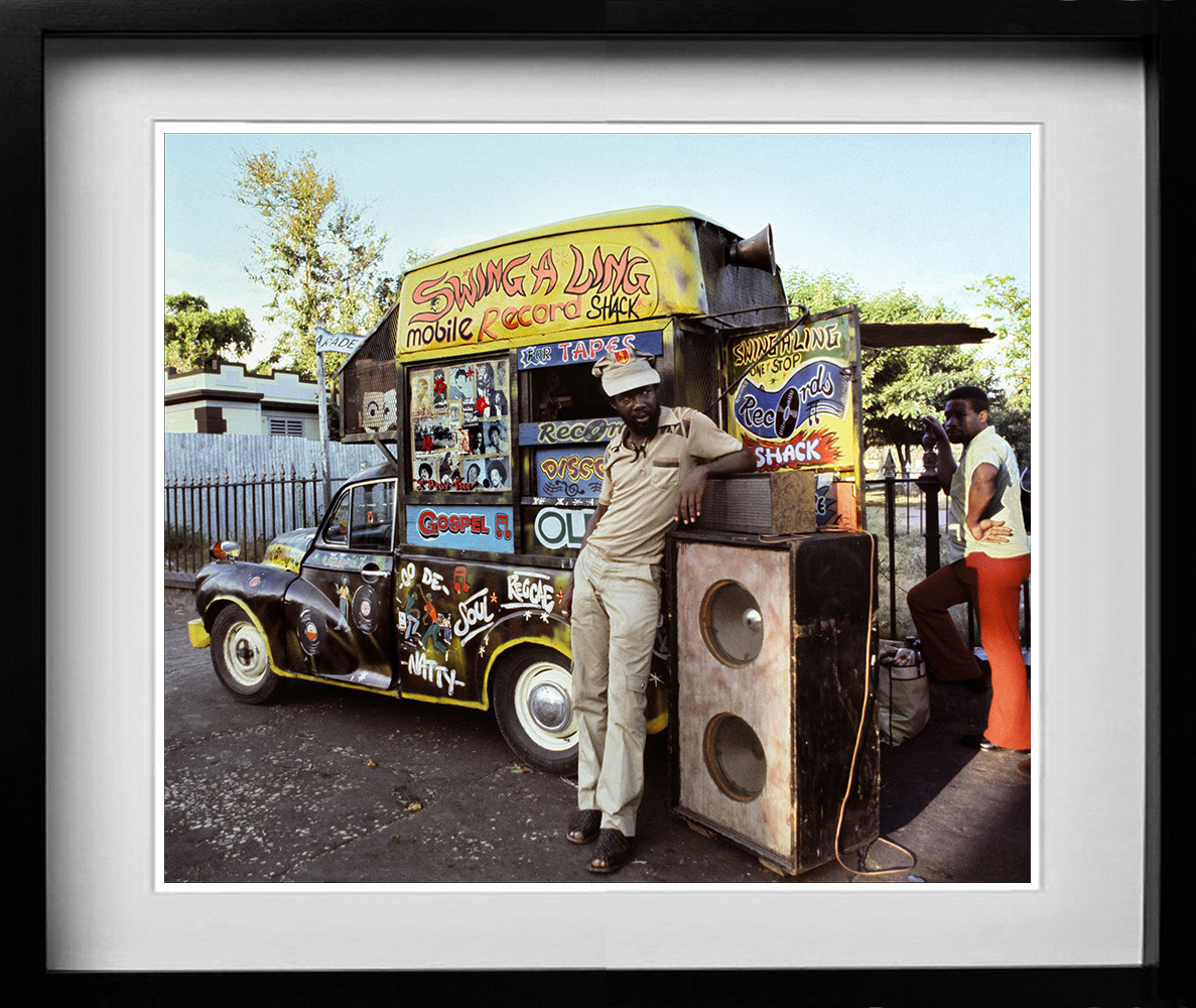 Swing-a-Ling mobile record shop. A gallery of some of the years most popular prints