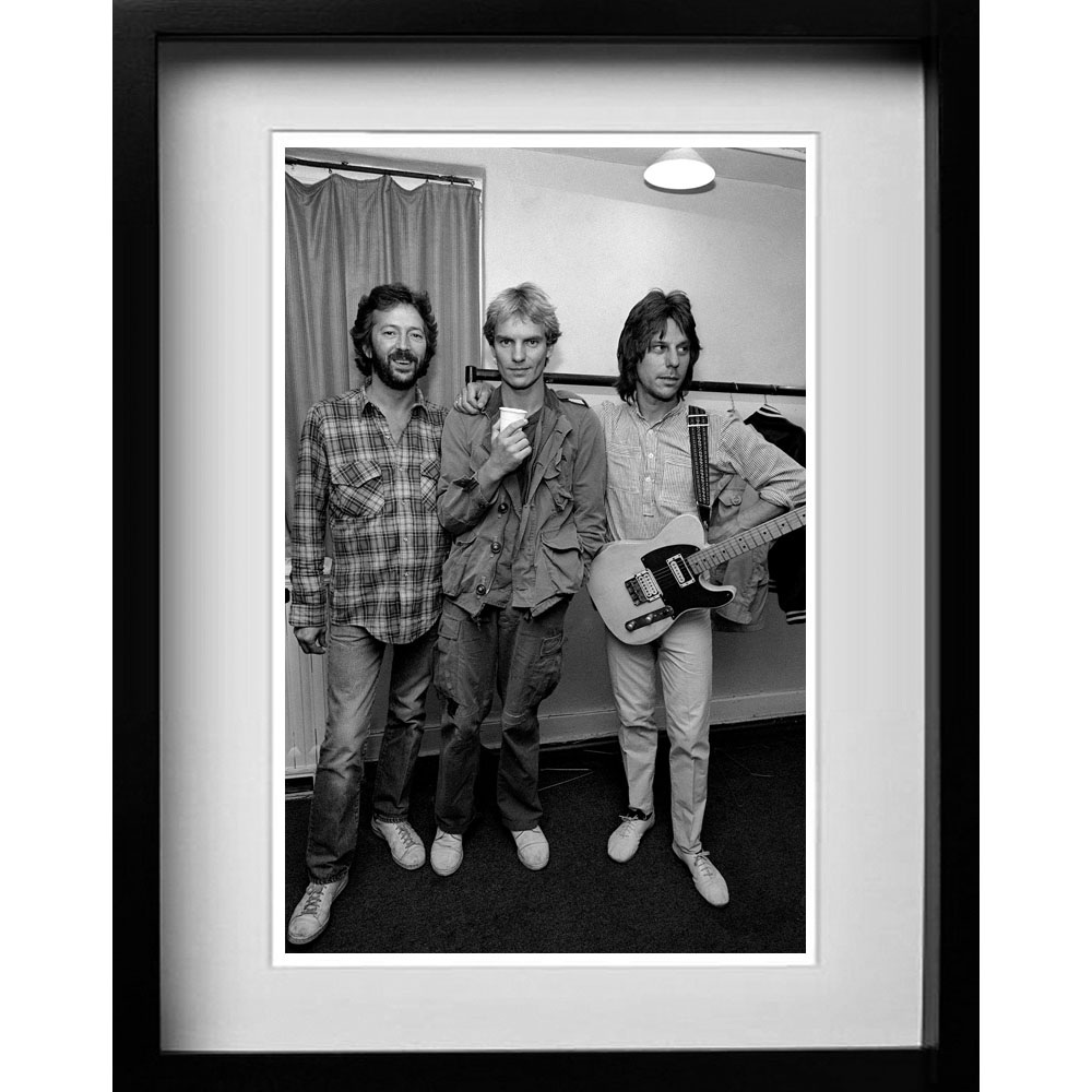 Prints  Eric Clapton - Sting and Jeff Beck